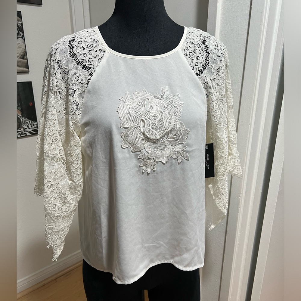 Romeo & Juliet Couture white blouse